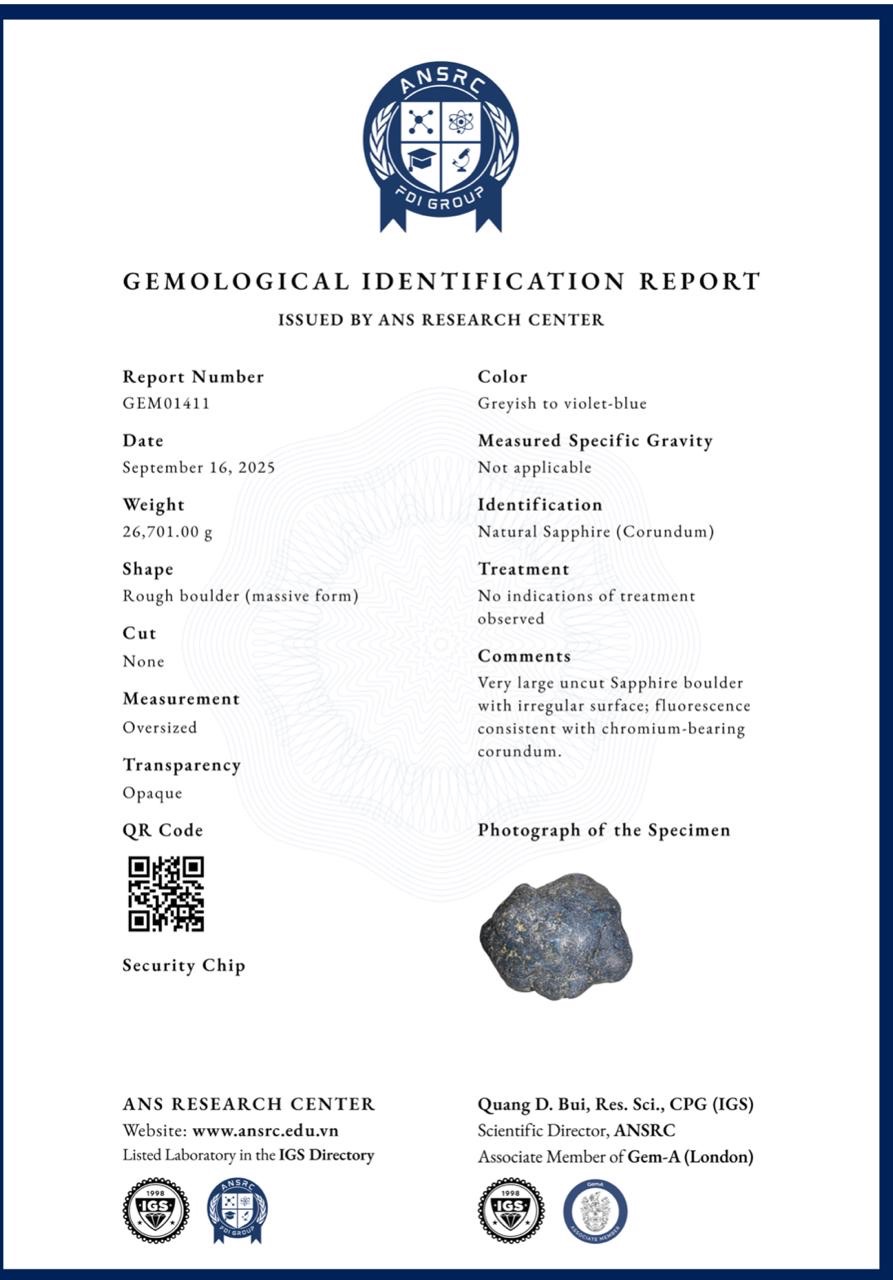 Natural Sapphire ( Corundum) - 133,505 cts - Ảnh 4